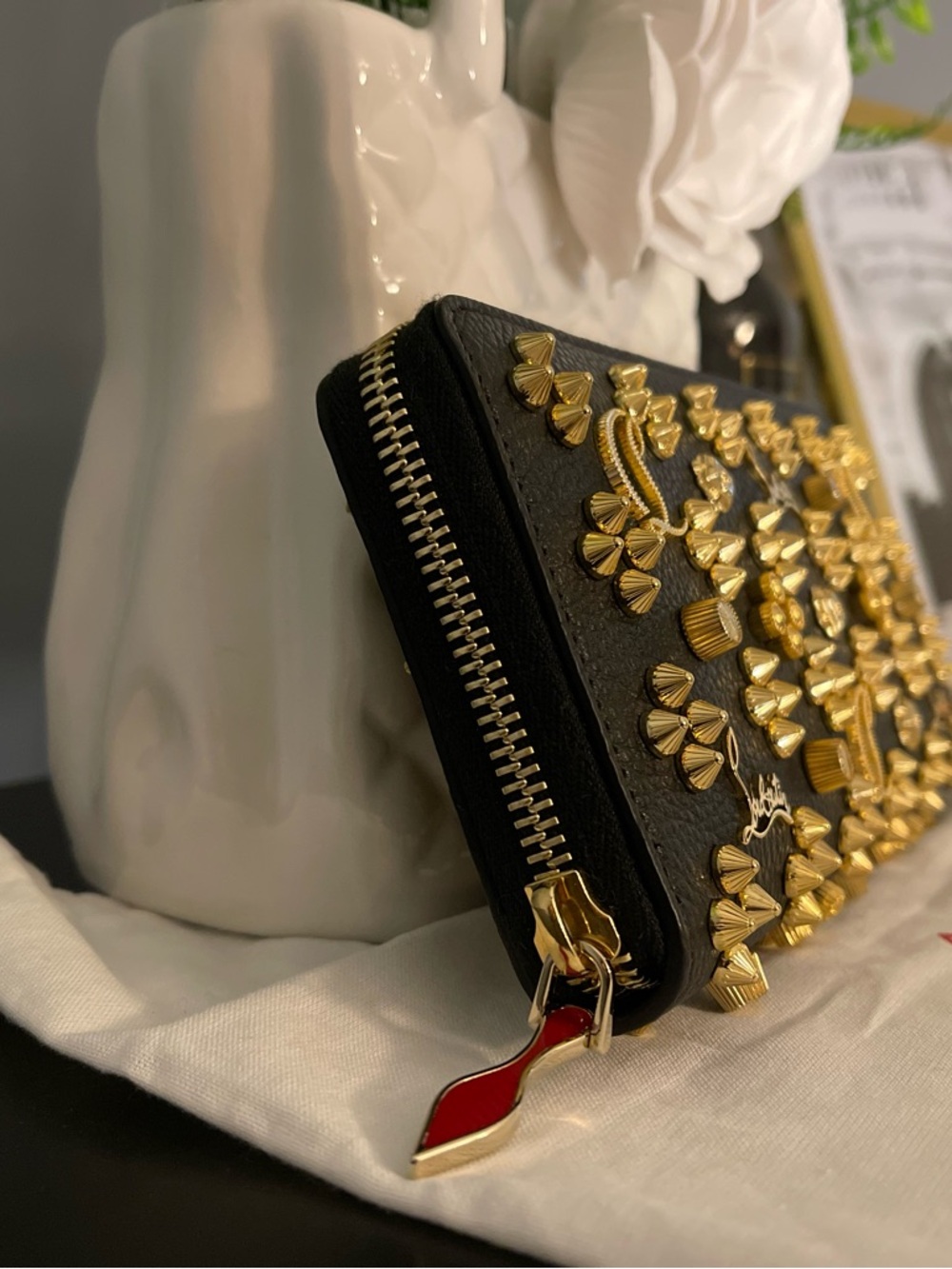 NWT Christian Louboutin Black Panettone Wallet - Picture 4 of 8
